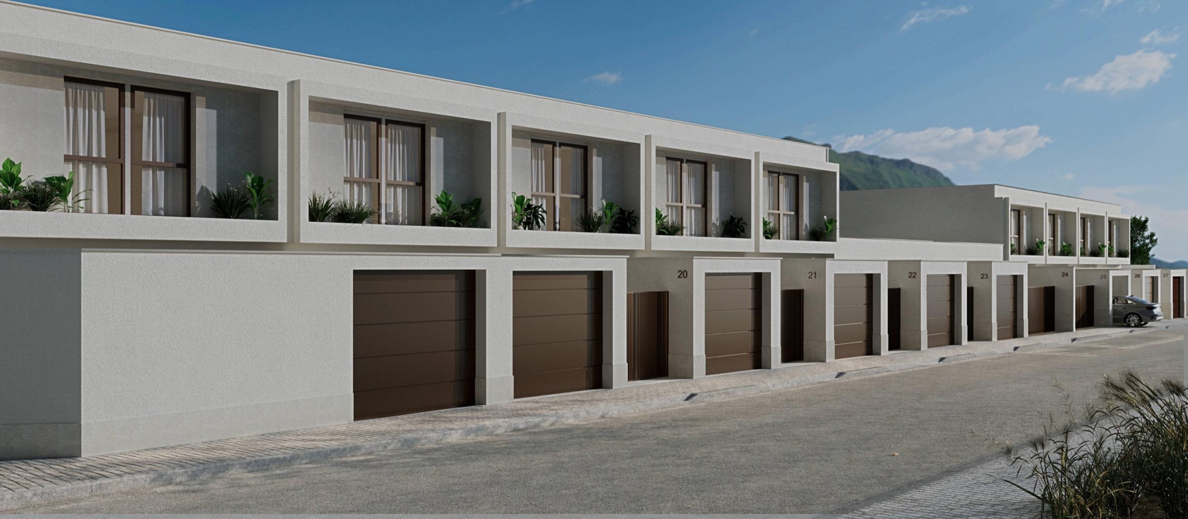 Render de las villas INFINITY, obra nueva en Puertollano